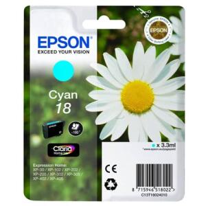 EPSON Original Epson Tintenpatrone cyan (C13T18024012,18,T1802,T18024012)
