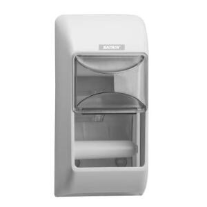 KATRIN Toilettenpapierspender - weiß, für 2 Rollen