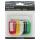 Schlüsselschilder 10er 5cm 5 Farben, rot, gelb, weiß, schwarz, grün