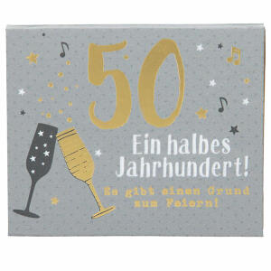 DEPESCHE VERTR.  Wunscherfüller Soundbox  50. Geburtstag, 3 Batterien LR54/L1130 enthalten, ab 6 Jahren, Depesche