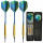 BEST Sport&Frei  Dartpfeile Typhoon  3 Stück 14g 16g 18g, 3 Stück, mit Messingkopf und Aluminium-Schaft,, Leitwerk aus Polyester, Mit Nylonsicherheitsspitzen,, inklusive Slimline-Etui