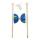 Diabolo Set blau grün, 1 Diabolo Doppelrolle aus Kunststoff