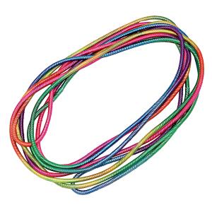 Gummitwist 500cm Regenbogenfarben, Gummitwist Länge: 5m