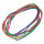 BEST Sport&Frei  Gummitwist 500cm  Regenbogenfarben, Gummitwist Elastikband aus Nylon-Material, Länge: 5m