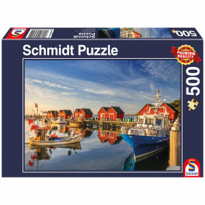 SCHMIDT SPIELE  Schmidt Puzzle 500 Teile  Fischereihafen Weiße Wiek