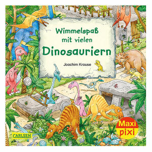 CARLSEN VERLAG  Buch Maxi Pixi 337  Wimmelspaß mit vielen, Dinosaurien, ab 3 Jahren