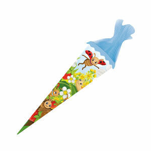TROETSCH VERLAG  Schultüte 22cm rund  Wiesenfreunde, mit Tüllverschluss, Trötsch