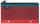 LEITZ ACCO Schlamper Etui 21x9cm Urban Chic rot mit 2 Fächern 1 blickdichtes Fach 1 Netzfach außen abwaschbar mit geöster 8cmLochung für Ordner Material: Nylon 025mm
