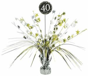 Amscan 110294 - Tischdekoration 40 Sparkling Celebration, Größe 45,7 cm, Geburtstag