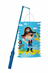 AMSCAN EUROPE  Laternenset Little Pirate  28cm mit 40cm Stab
