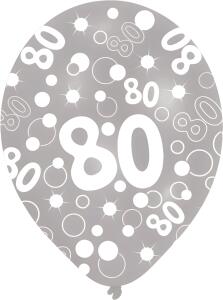 AMSCAN EUROPE 6 Zahlenballons 80 Global