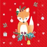 STEWO INTERNATI Serviette 33x33cm FSC-Mix Ruri rot,...