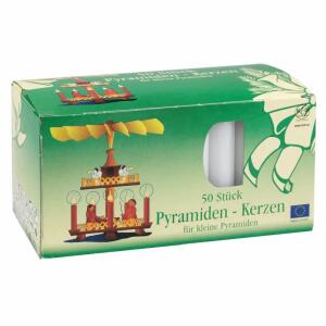 IDENA Pyramidenkerze weiß 50er ca. 14x70mm