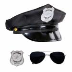 WIDMANN S.R.L.  Police Set, Mütze, Brille  Dienstmarke