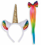 WIDMANN S.R.L.  Einhorn Set mit Haarreif  und Schwanz