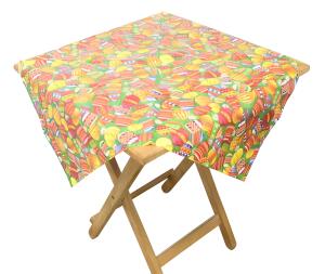 Tischdecke Ostern 80x80cm foliertes Gewebematerial
