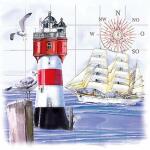 JET PAPIER GMBH  Servietten 20er 33x33cm  Lighthouse...