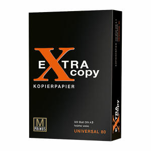 PRIMUS GMBH  Kopierpapier A3 weiß  Extra Copy 500 Blatt, Universal 80, holzfrei,, für Tintenstrahldrucker (Inkjet) -kopierer,, Farblaser-, Laserdrucker, Farblaser- und Laserkopierer,, Primus