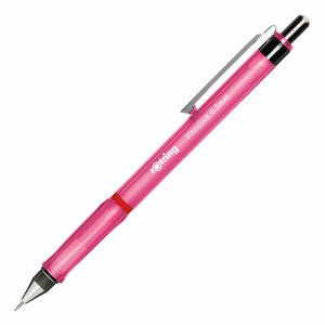 NWL GERMANY  Feinminenstift  Visuclick pink 0,7mm, ergonomische Griffzone, transluzenter Kunststoffschaft,, vollversenkbare Röhrchenspitze, Metallclip,, eingelassener Radierer unter der Druckknopfkappe, Rotring