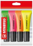 Stabilo Textmarker NEON 4er Pack Eco-Pack 4 ST/4 Farben gel/gr/or/pi