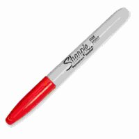 Sharpie Permanentmarker, feine Spitze, rote tinte, 1...