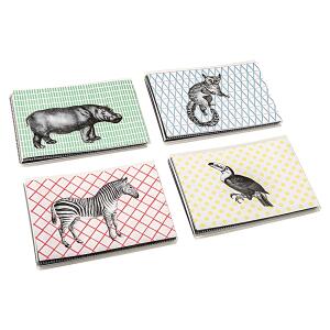Fotoalbum 17x13cm Wild Thing 4 Motive, Minialbum 40 schwarze Seiten
