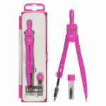 IDENA  Idena Schulzirkel  mit Ersatzminen pink, mit...