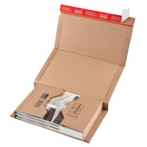 ColomPac Klassische Versandverpackung zum Wickeln 302x215x80 mm (A4), braun