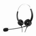 MEDIARANGE Headset Stereo mit Mikrofon - schwarz/silber