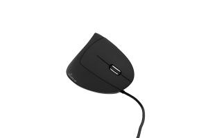Maus MROS230 - ergonomisch, 6 Tasten, optisch, kabelgebunden, schwarz