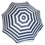 GEBRO  Sonnenschirm 200cm, UV  blau-weiß mit Knick,...
