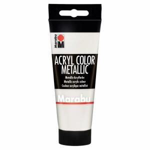 MARABU  Acryl Color, Metallic  Weiß, 100 ml
