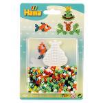 Kleines Set Frosch mit ca. 350 bunten Midi Bügelperlen