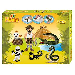 Geschenk-Set Abenteuer mit ca. 4.000 bunten Midi Bügelperlen