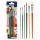 STY Pinsel Aquarellspitz+ Borstenflachpinsel flach 6er Set