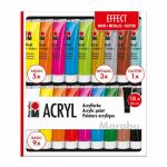 MARABU  Acrylfarben Set 18x 36 ml  Effect, Inhalt:...