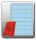 Rückenschild, SK kurz, schmal, 190x38mm, blau