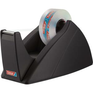 tesa Tischabroller Easy Cut - für Rollen bis 33 m x 19 mm, schwarz
