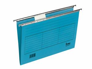 Hängemappe A4 seitlich offen blau 230g/qm Farbkarton, Beschriftungs-