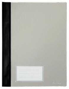 Schnellhefter A4, mit Einsteckfach, schwarz, transparenter Deckel, PVC