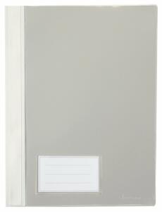 Schnellhefter A4, mit Einsteckfach, weiß, transparenter Deckel, PVC
