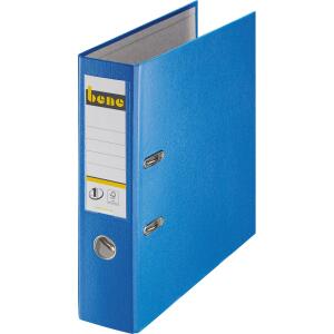 Ordner A4, No.1, 8cm, o. Kantenschutz, blau, Folienkaschiert, Griffloch,