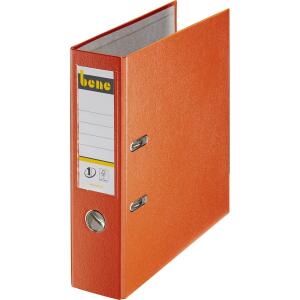 Ordner A4, No.1, 8cm, o. Kantenschutz, orange, Folienkaschiert, Griffloch,