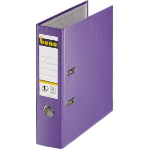 Ordner A4, No.1, 8cm, o. Kantenschutz, violett, Folienkaschiert, Griffloch,