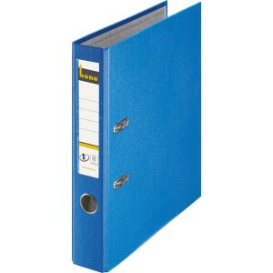 Ordner A4, No.1, 5,2cm,o.Kantenschutz, blau, Folienkaschiert, Griffloch,