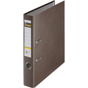 Ordner A4, No.1, 5,2cm,o.Kantenschutz, braun, Folienkaschiert, Griffloch,