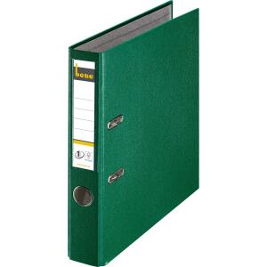 Ordner A4, No.1, 5,2cm,o.Kantenschutz, grün, Folienkaschiert, Griffloch,
