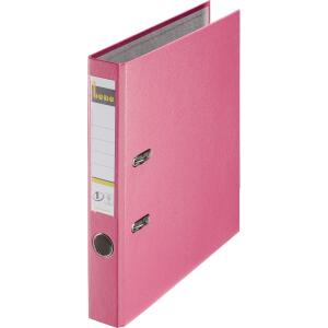 Ordner A4, No.1, 5,2cm,o.Kantenschutz, rosa, Folienkaschiert, Griffloch,