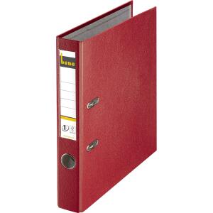 Ordner A4, No.1, 5,2cm,o.Kantenschutz, rot, Folienkaschiert, Griffloch,