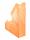 Zeitschriftenbox, orange transparent, für ca. 700 Blatt, A4 und A4